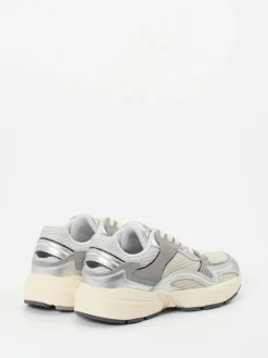 – Chunky Sneaker aus Metallicleder und Velours-Gant Clearance