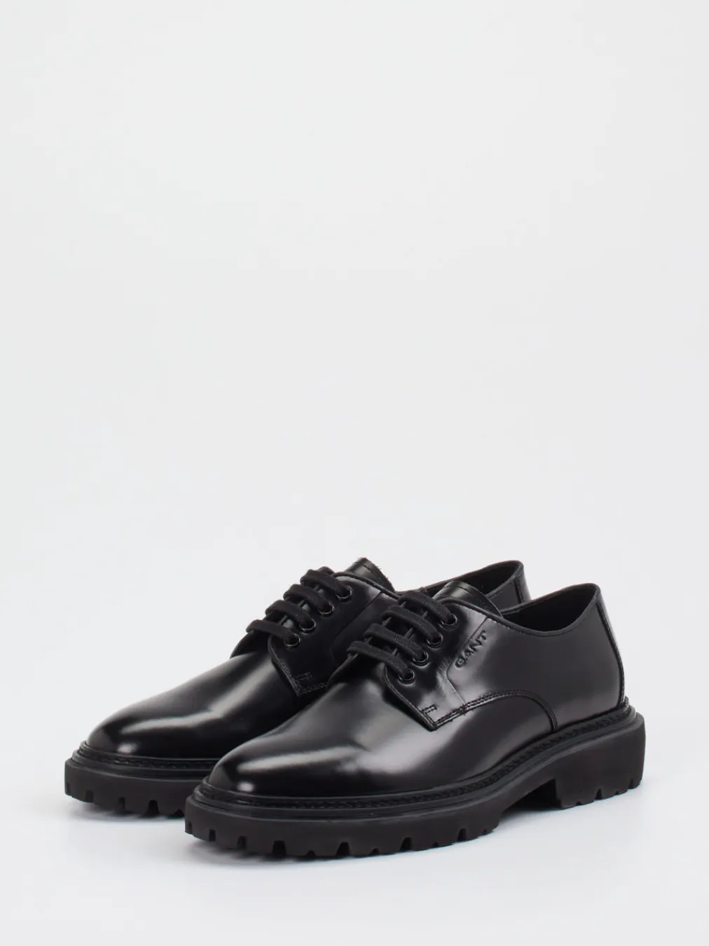 – Derby-Schnürschuhe aus Hochglanzleder-Gant Outlet