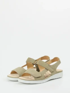 – Komfortsandalen aus Veloursleder sandbeige-Ganter New