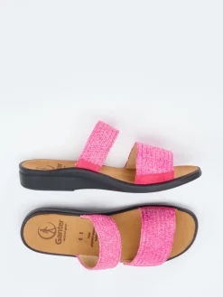 – Komfort-Sandalen aus Textil und Veloursleder-Ganter Hot