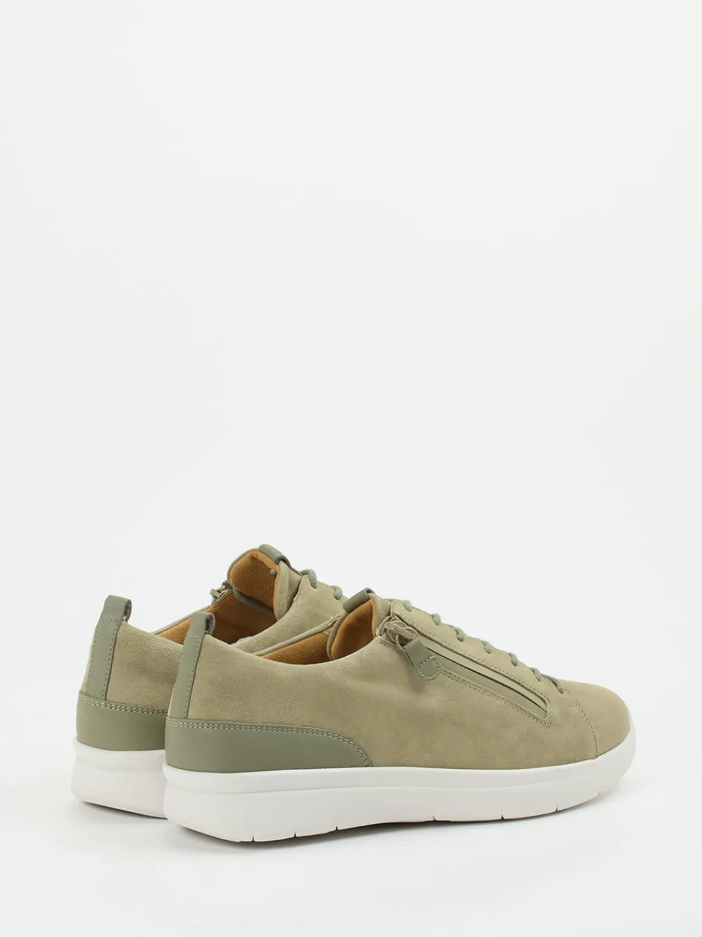 – Komfort-Sneaker aus Veloursleder salbei-Ganter Clearance