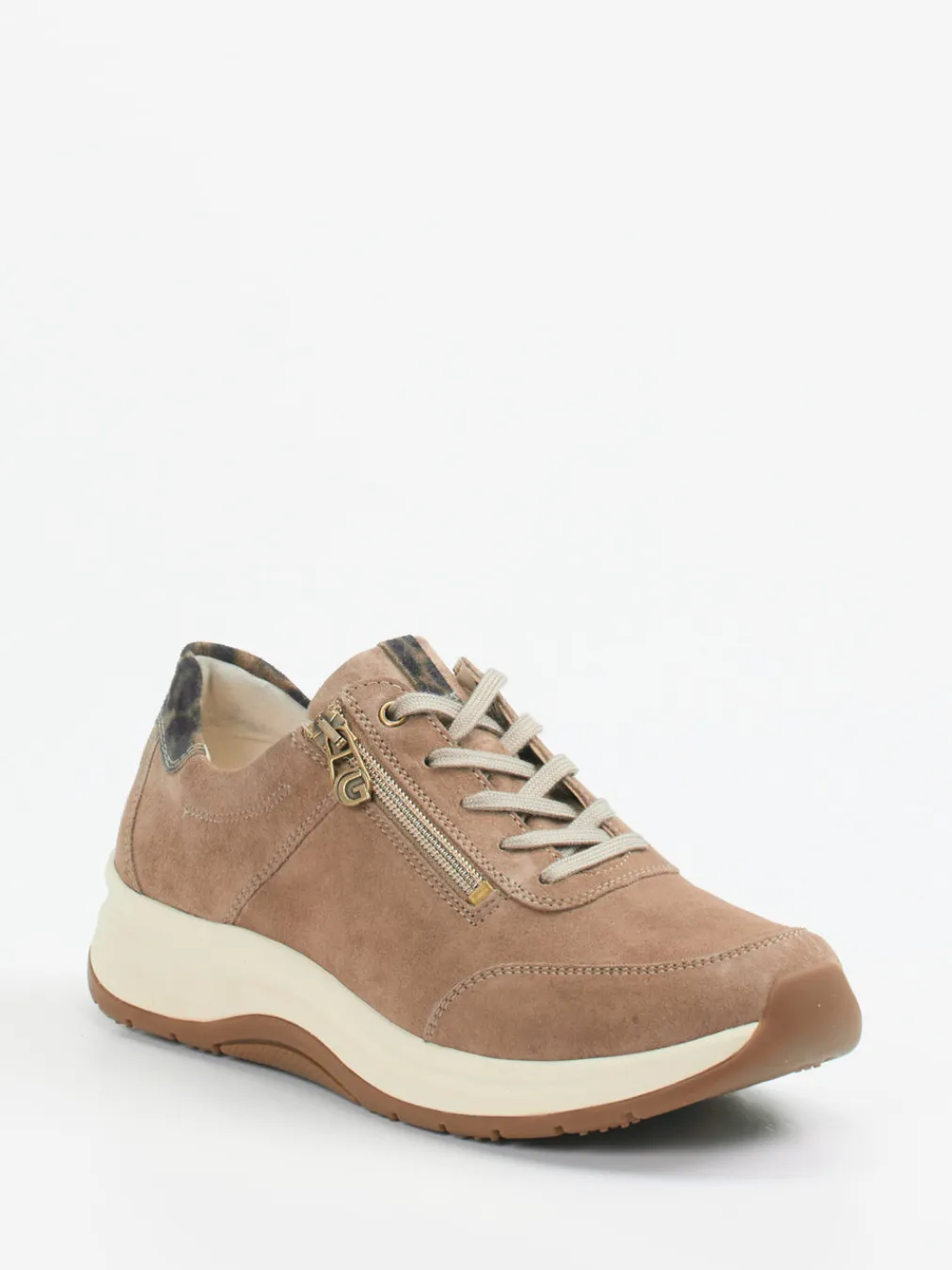 – Komfort-Sneaker aus Veloursleder rosébraun-Ganter Hot