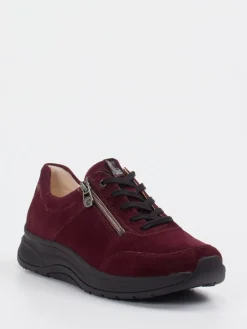 – Komfort-Sneaker aus Veloursleder bordeaux-Ganter Sale