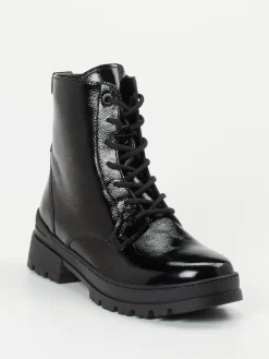 – Schnürstiefelette aus Lackleder-Ganter