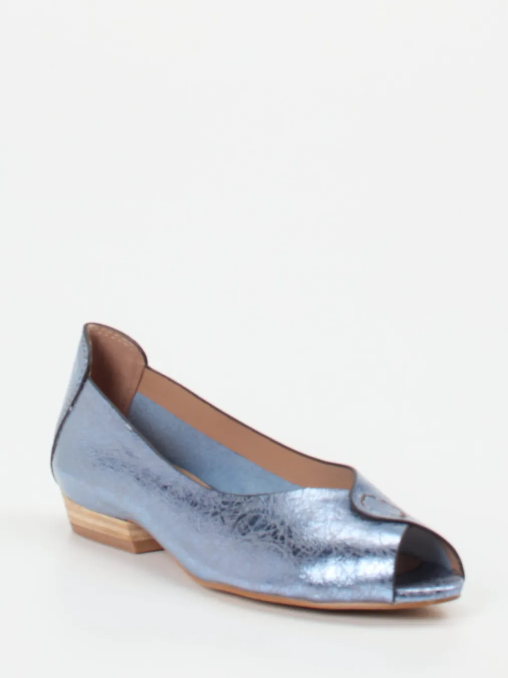 Ginger & Glove – Peep-Toe-Ballerinas aus Metallicleder-Ginger u0026 Glove Online