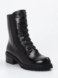 Ginger & Glove – Schnürboots aus Kalbleder-Ginger u0026 Glove Clearance