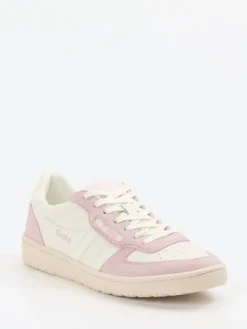 – Retro-Sneaker aus Leder in Creme-Gola Discount