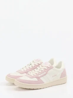 – Retro-Sneaker aus Leder in Creme-Gola Discount