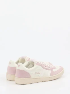 – Retro-Sneaker aus Leder in Creme-Gola Discount