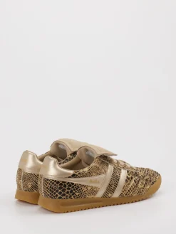 – Retro-Sneaker aus Leder mit Schlangenprägung-Gola Online