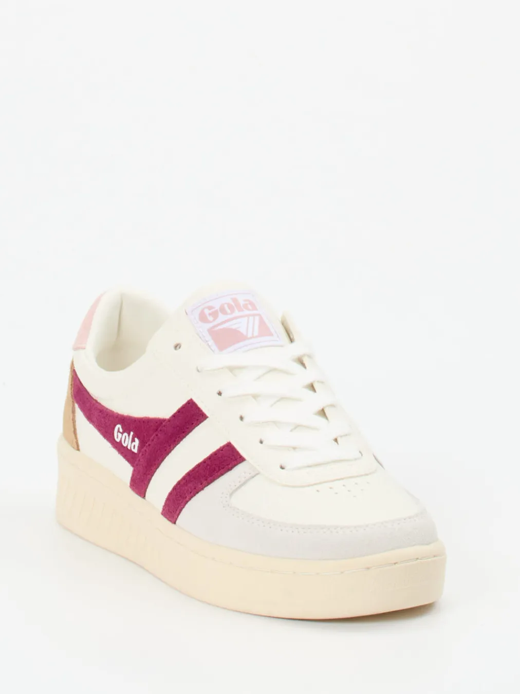 – Retro-Sneaker aus Leder mit Beere-Details-Gola Outlet