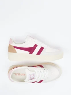 – Retro-Sneaker aus Leder mit Beere-Details-Gola Outlet