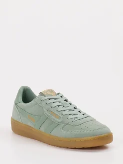 – Retro-Sneaker aus Veloursleder Salbei-Gola Discount