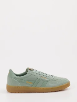 – Retro-Sneaker aus Veloursleder Salbei-Gola Discount
