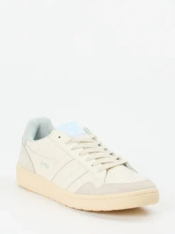 – Sneaker aus Kalbleder in Creme-Gola Sale