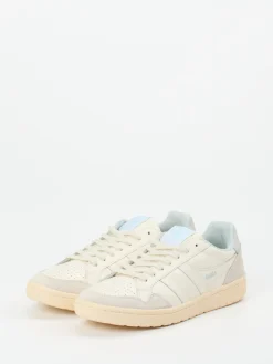 – Sneaker aus Kalbleder in Creme-Gola Sale