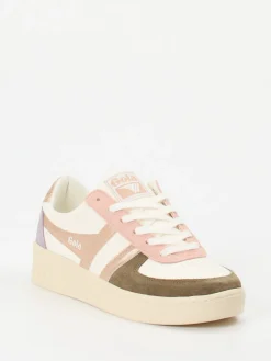 – Sneaker aus Leder mit Pastell-Colorblocking-Gola Clearance