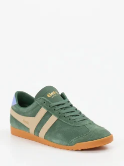 – Sneaker aus Veloursleder in Salbei-Gola Online