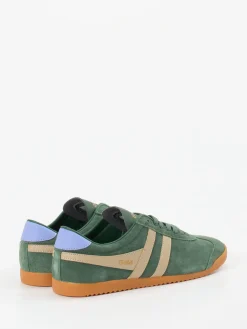 – Sneaker aus Veloursleder in Salbei-Gola Online