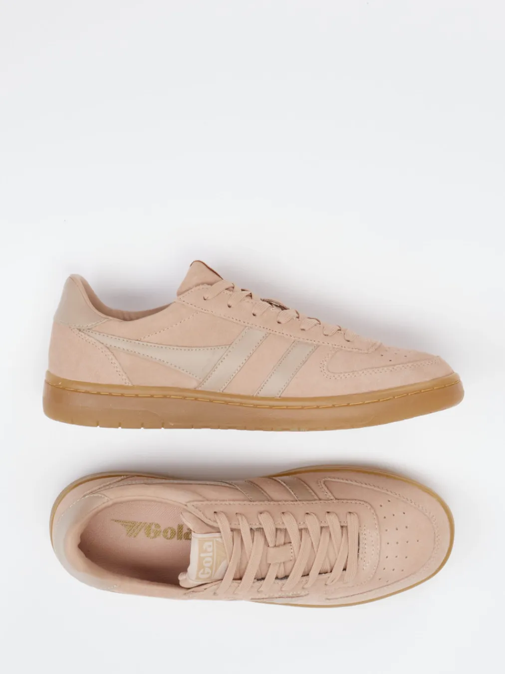– Sneaker aus Veloursleder in Rosébeige-Gola Sale