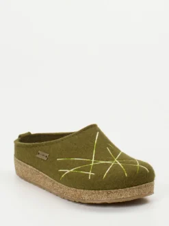 – Filzpantoffeln aus Schurwolle Oliv-Haflinger Best