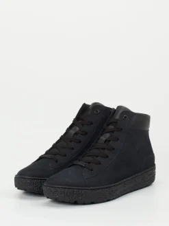 – High-Top Sneaker aus Nubukleder schwarz-Hartjes