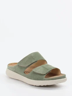 – Komfort-Pantolette aus Veloursleder salbei-Hartjes Outlet