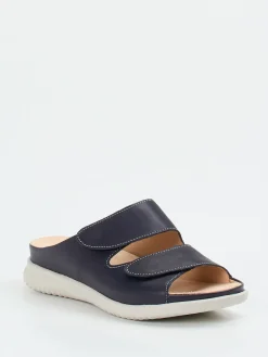 – Komfort-Pantoletten aus Kalbleder Dunkel-Hartjes Outlet