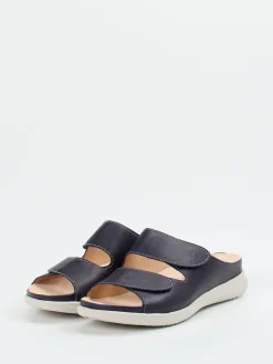 – Komfort-Pantoletten aus Kalbleder Dunkel-Hartjes Outlet