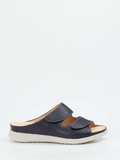 – Komfort-Pantoletten aus Kalbleder Dunkel-Hartjes Outlet