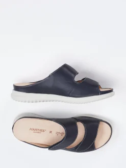 – Komfort-Pantoletten aus Kalbleder Dunkel-Hartjes Outlet