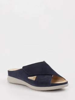 – Komfort-Pantoletten aus Veloursleder Dunkel-Hartjes Online