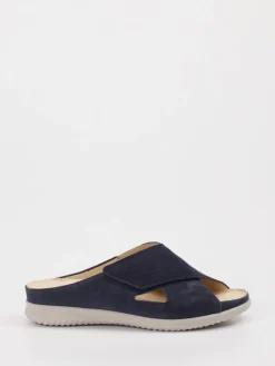 – Komfort-Pantoletten aus Veloursleder Dunkel-Hartjes Online