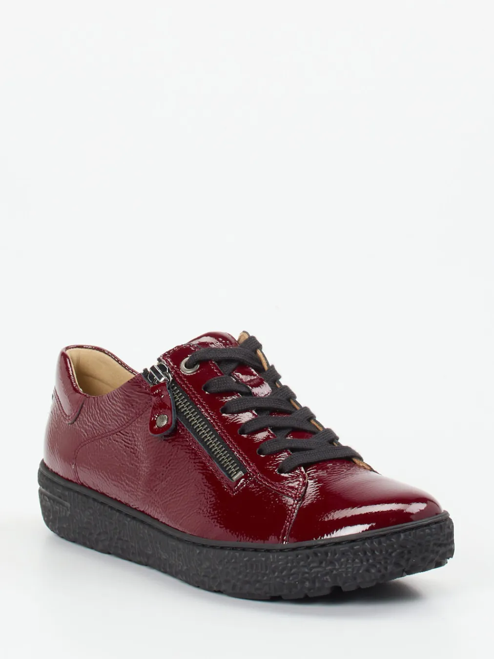 – Komfort-Sneaker aus Lackleder Bordeaux-Hartjes Discount