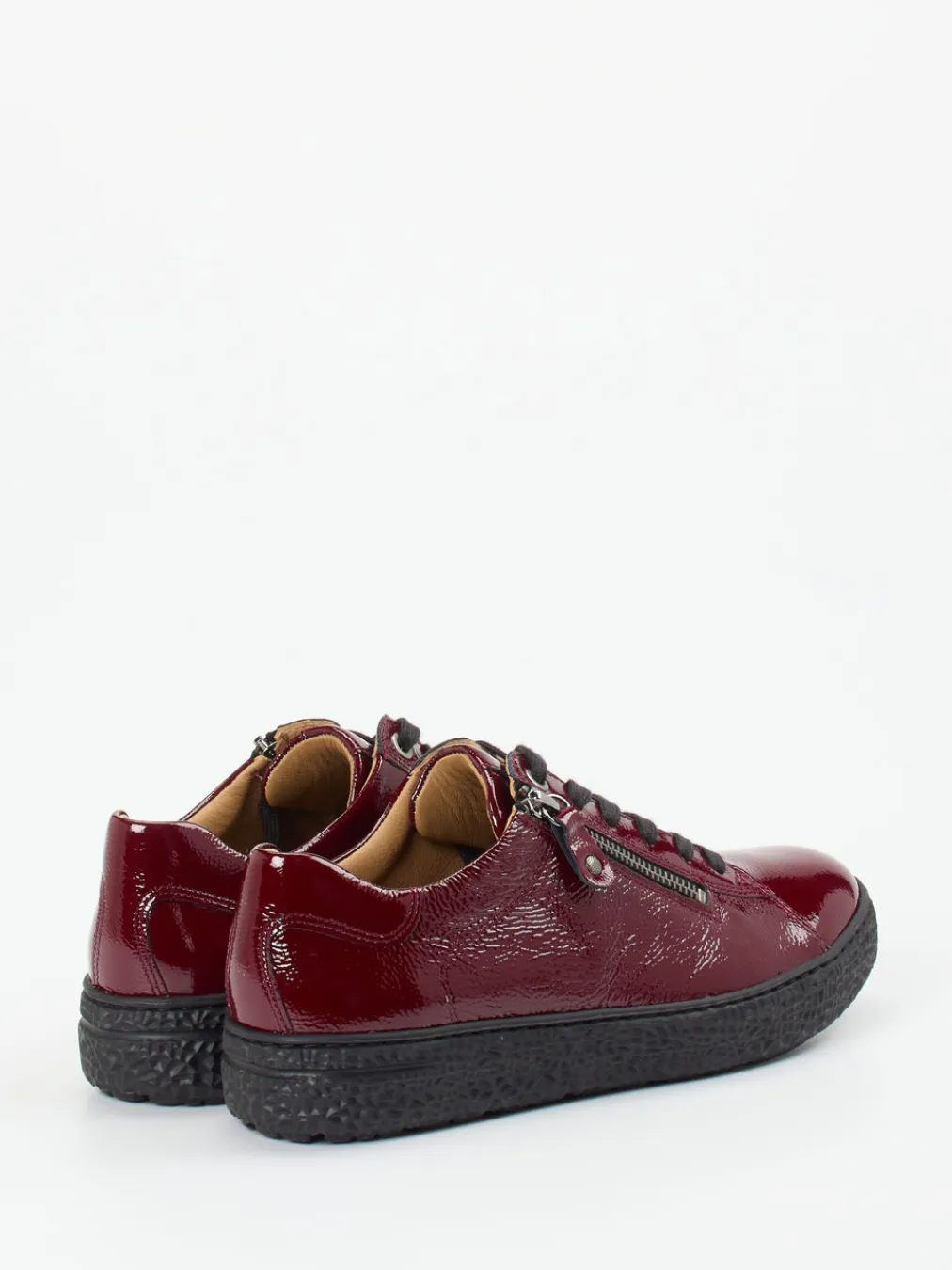 – Komfort-Sneaker aus Lackleder Bordeaux-Hartjes Discount