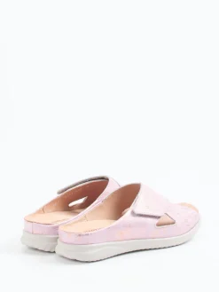 – Pantolette aus geprägtem Leder rosé-metallic-Hartjes