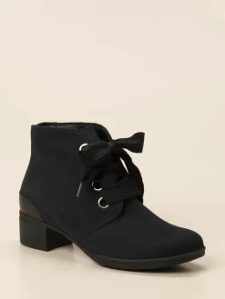 – Schnürstiefeletten aus Nubukleder Dunkel-Hartjes Clearance