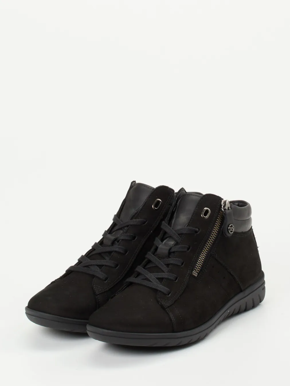 – Schnürstiefelette aus Nubukleder-Hartjes Sale