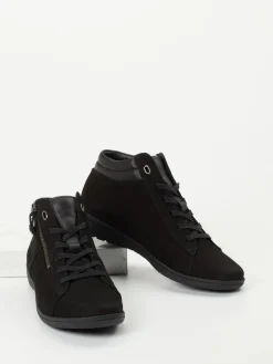 – Schnürstiefelette aus Nubukleder-Hartjes Sale