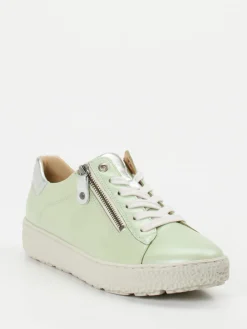 – Sneaker aus Glattleder in Pastell-Hartjes Sale
