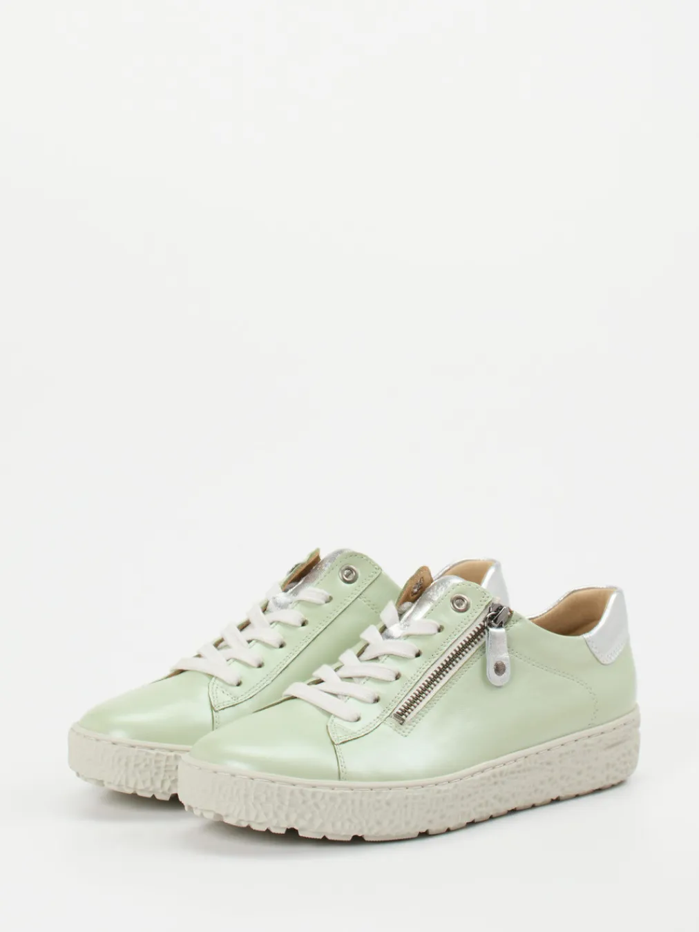 – Sneaker aus Glattleder in Pastell-Hartjes Sale