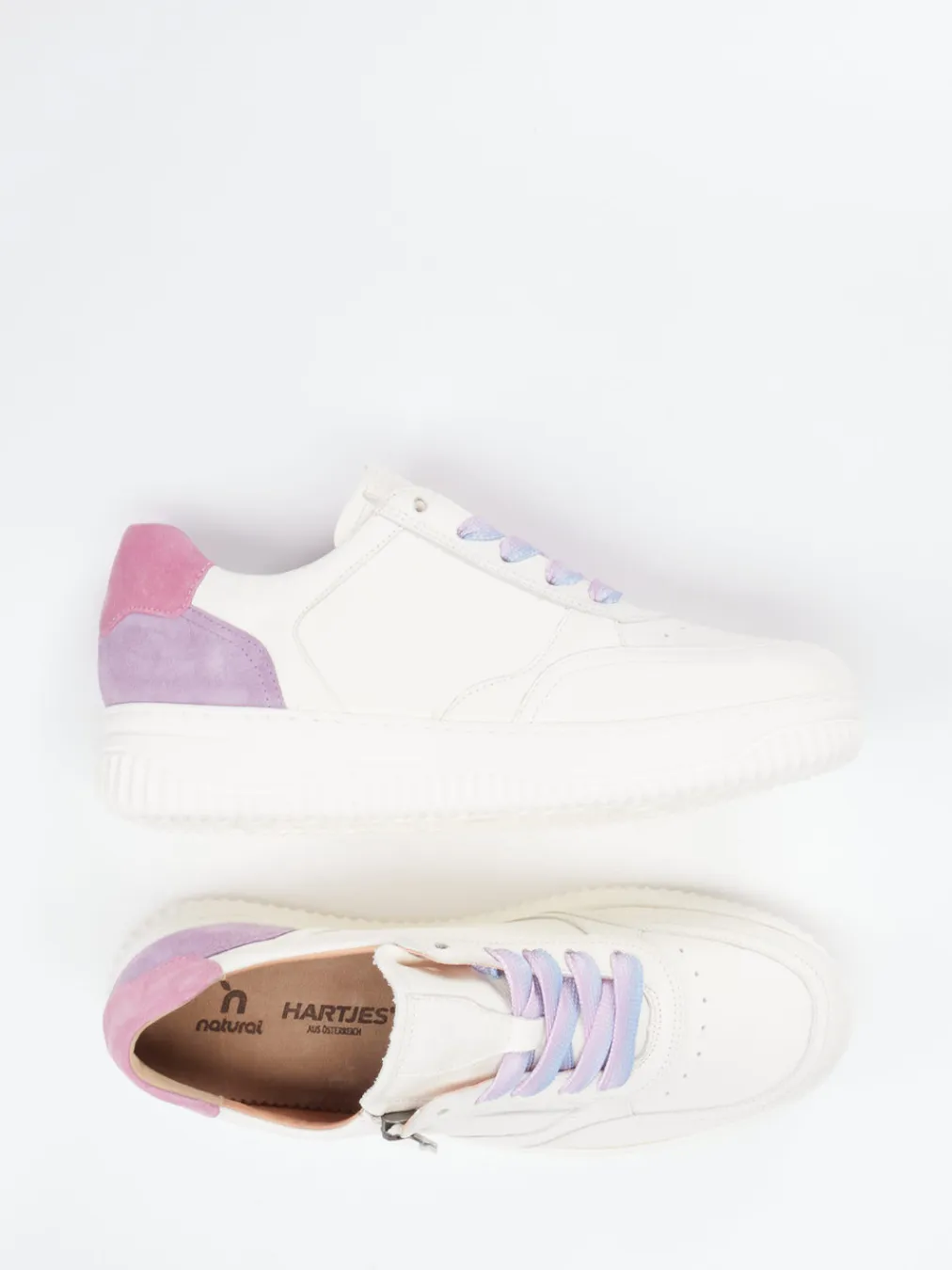 – Sneaker aus Kalbleder in Creme-Hartjes Clearance