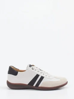 – Sneaker aus Velours- und Glattleder Offwhite-Hartjes Discount