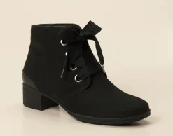 – Stiefelette aus Nubukleder-Hartjes Hot