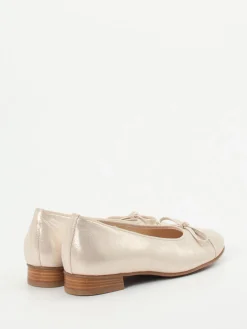 – Ballerinas aus Metallicleder champagner--Hassia Clearance