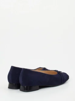 – Ballerinas aus Veloursleder Dunkel-Hassia Clearance