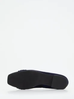 – Ballerinas aus Veloursleder Dunkel-Hassia Clearance