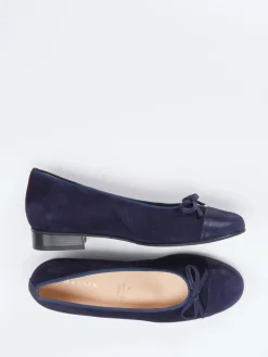 – Ballerinas aus Veloursleder in Dunkel-Hassia Sale