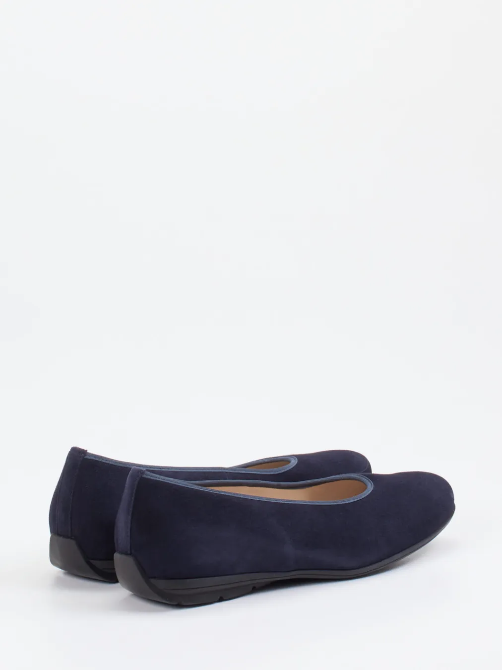 – Komfort-Ballerinas aus Veloursleder Dunkel-Hassia Discount