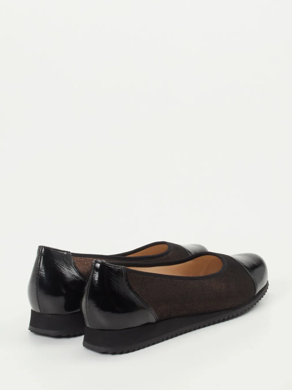 – Komfort-Ballerinas aus Metallicleder-Hassia Outlet